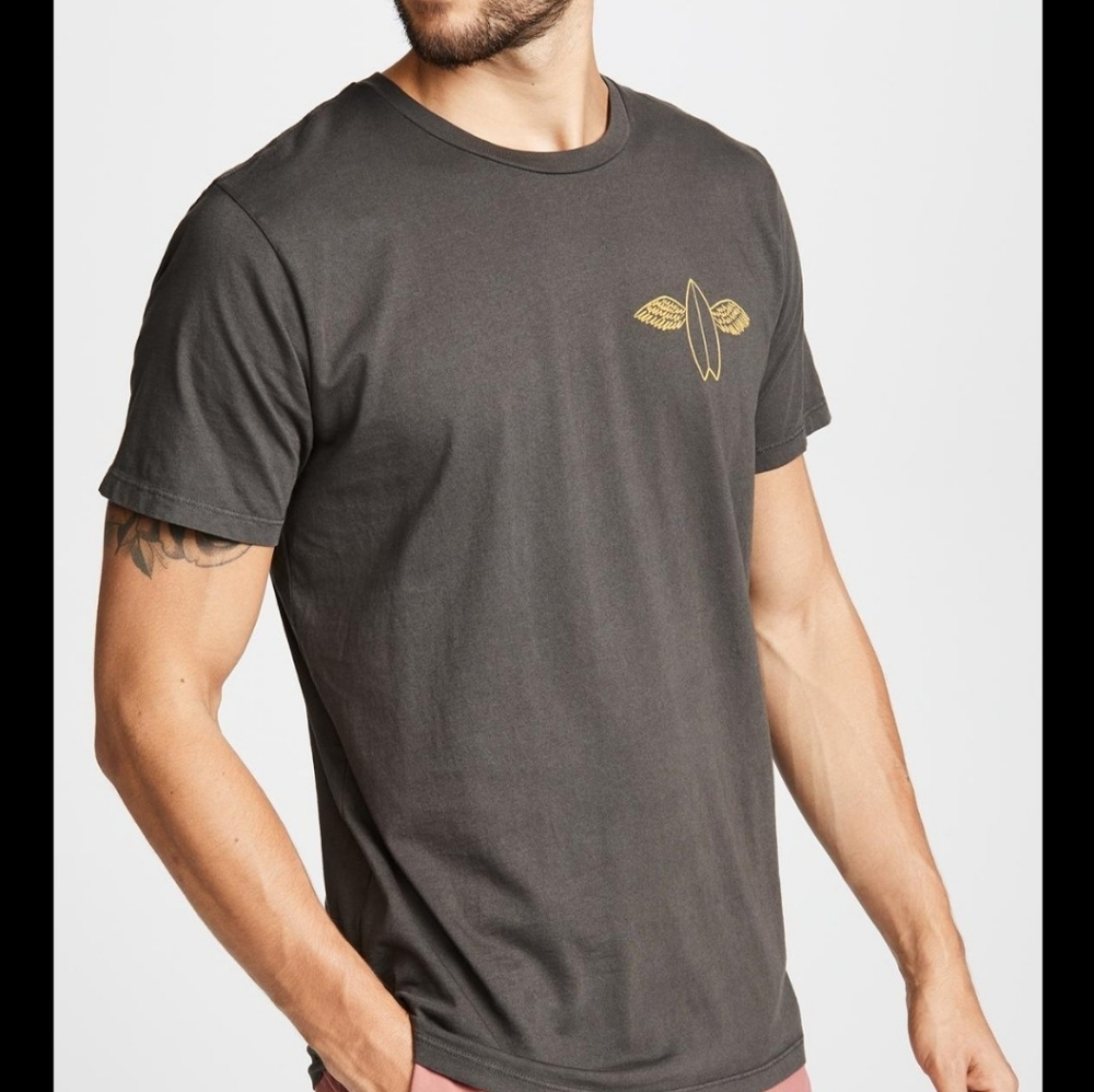 New Mollusk Flying Fish Black/Grey Shirt Size …